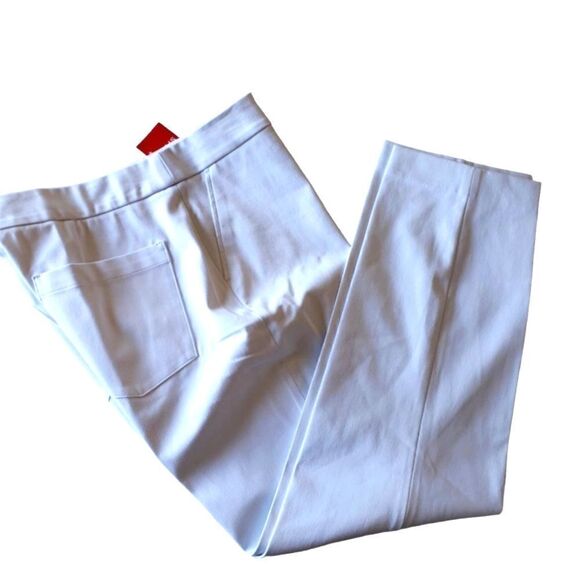 SPANX Classic White 'On The Go' Slim Straight Pants | XL - Picture 2 of 8